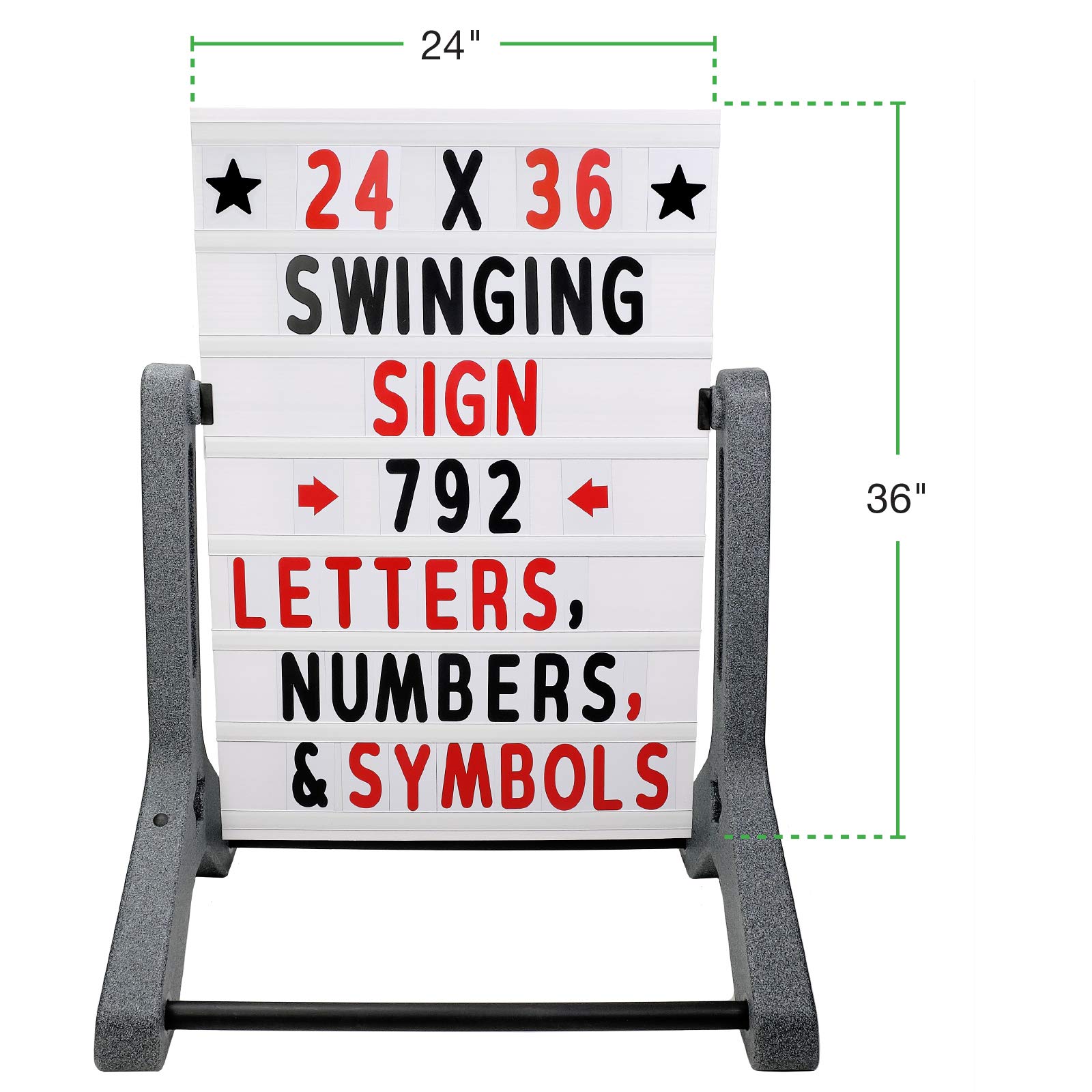 Amazon.com : Swinging Changeable Message Sidewalk Sign: 24